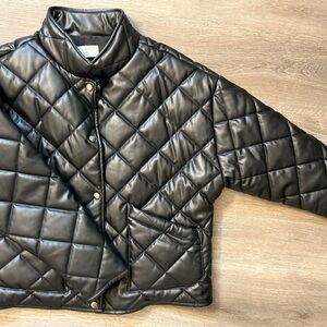 Z Supply Black Quilted Jacket